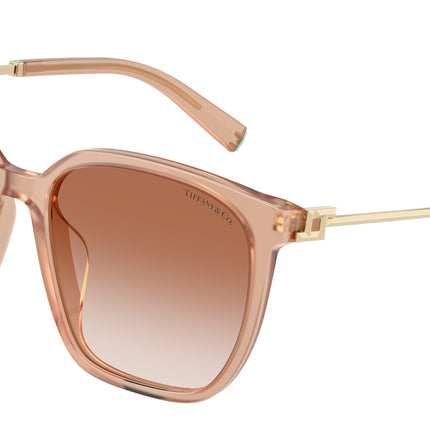 Tiffany TF4244D Square Sunglasses  826813-Opal Nude 56-145-17 - Color Map Pink