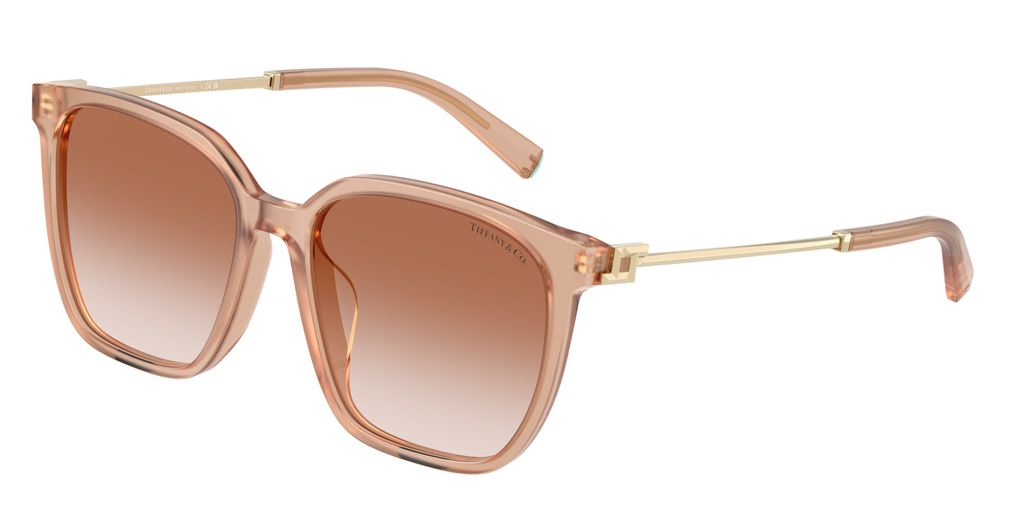 Tiffany TF4244D Square Sunglasses  826813-Opal Nude 56-145-17 - Color Map Pink