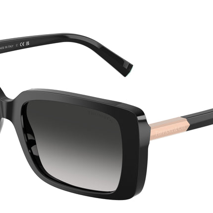 Tiffany TF4249 Rectangle Sunglasses  80013C-Black 55-140-17 - Color Map Black