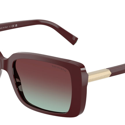 Tiffany TF4249 Rectangle Sunglasses  8389V5-Burgundy 55-140-17 - Color Map Violet