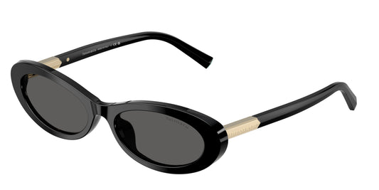 Tiffany TF4250 Oval Sunglasses  8001S4-Black 56-140-17 - Color Map Black