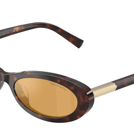 Tiffany TF4250 Oval Sunglasses  801574-Havana 56-140-17 - Color Map Tortoise