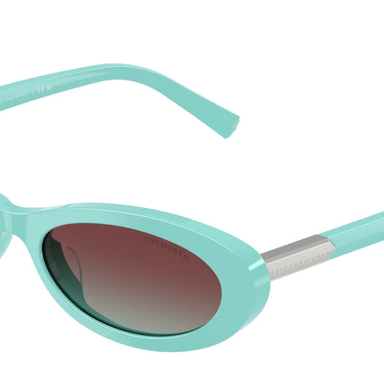 Tiffany TF4250 Oval Sunglasses  8388V5-Tiffany Blue 56-140-17 - Color Map Blue