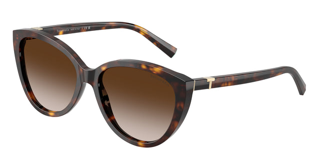Tiffany TF4251F Cat Eye Sunglasses  80153B-Havana 56-140-16 - Color Map Tortoise