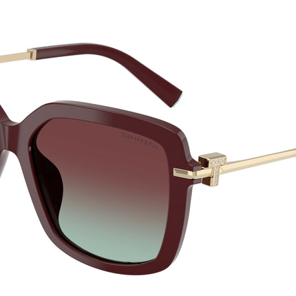 Tiffany TF4252B Square Sunglasses  8389V5-Burgundy 55-140-16 - Color Map Violet