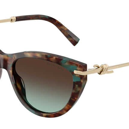 Tiffany TF4253 Cat Eye Sunglasses  84425D-Brown Tiffany Havana 55-145-16 - Color Map Tortoise
