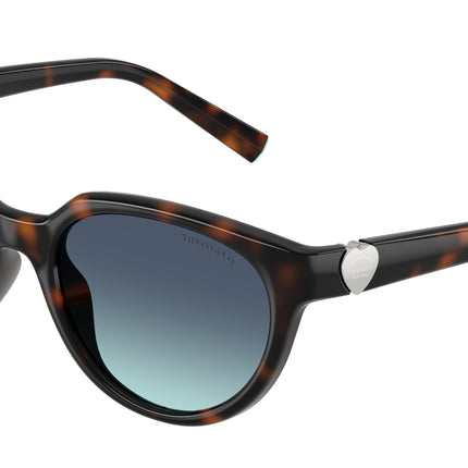Tiffany TF4256D Cat Eye Sunglasses  80159S-Havana 55-140-19 - Color Map Tortoise