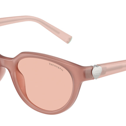 Tiffany TF4256D Cat Eye Sunglasses  844884-Opal Pink 55-140-19 - Color Map Pink