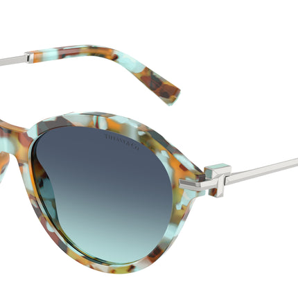 Tiffany TF4259 Round Sunglasses  84419S-Blonde Tiffany Havana 56-140-16 - Color Map Tortoise