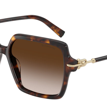 Tiffany TF4260U Square Sunglasses  80153B-Havana 57-140-16 - Color Map Tortoise
