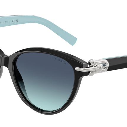 Tiffany TF4261 Cat Eye Sunglasses  80559S-Black 56-140-16 - Color Map Black