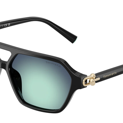 Tiffany TF4264U Square Sunglasses  80019S-Black 58-140-14 - Color Map Black