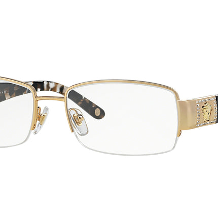 Versace VE1175B Rectangle Eyeglasses  1002-Gold 53-135-17 - Color Map Gold