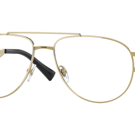 Versace VE1269 Pilot Eyeglasses  1002-Gold 57-140-16 - Color Map Gold