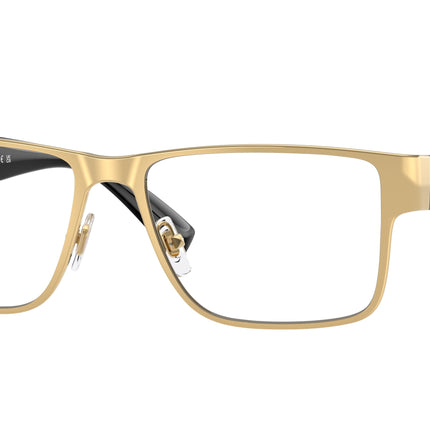 Versace VE1274 Rectangle Eyeglasses  1002-Gold 57-140-17 - Color Map Gold