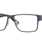 Versace VE1274 Rectangle Eyeglasses  1468-Black 57-140-17 - Color Map Blue