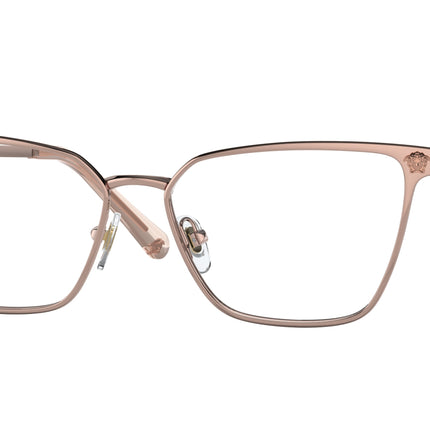 Versace VE1275 Pillow Eyeglasses  1412-Rose Gold 54-140-15 - Color Map Gold