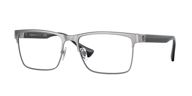 Versace VE1285 Rectangle Eyeglasses  1001-Gunmetal 58-150-17 - Color Map Grey