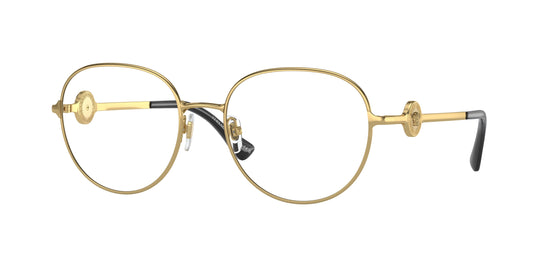 Versace VE1288 Oval Eyeglasses  1002-Gold 52-140-18 - Color Map Gold