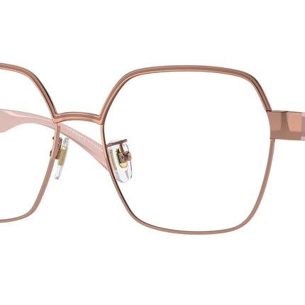 Versace VE1291D Square Eyeglasses  1412-Rose Gold 56-140-16 - Color Map Gold
