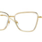 Versace VE1292 Butterfly Eyeglasses  1508-Crystal 54-140-17 - Color Map Transparent