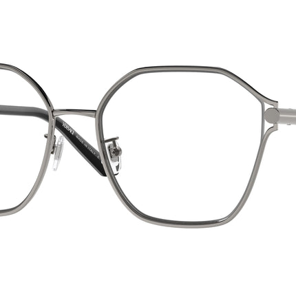 Versace VE1299D Irregular Eyeglasses  1001-Gunmetal 55-145-18 - Color Map Grey
