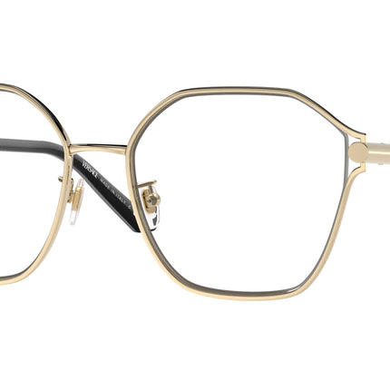 Versace VE1299D Irregular Eyeglasses  1252-Pale Gold 55-145-18 - Color Map Gold