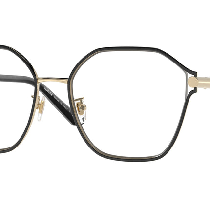 Versace VE1299D Irregular Eyeglasses  1425-Pale Gold 55-145-18 - Color Map Gold