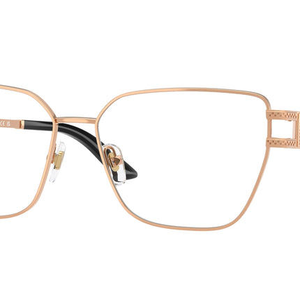 Versace VE1301 Cat Eye Eyeglasses  1412-Rose Gold 57-140-15 - Color Map Gold