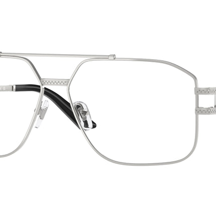 Versace VE1302 Square Eyeglasses  1000-Silver 59-140-13 - Color Map Silver