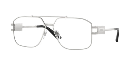 Versace VE1302 Square Eyeglasses  1000-Silver 59-140-13 - Color Map Silver