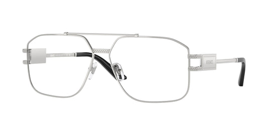 Versace VE1302 Irregular Eyeglasses  1000-Silver 59-140-13 - Color Map Silver