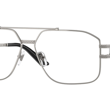 Versace VE1302 Square Eyeglasses  1001-Gunmetal 59-140-13 - Color Map Grey