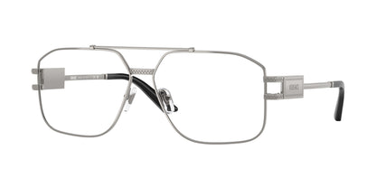 Versace VE1302 Square Eyeglasses  1001-Gunmetal 59-140-13 - Color Map Grey