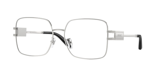 Versace VE1303D Square Eyeglasses  1000-Silver 56-140-16 - Color Map Silver