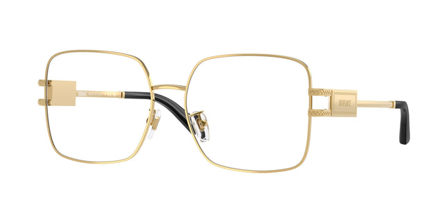 Versace VE1303D Square Eyeglasses  1002-Gold 56-140-16 - Color Map Gold