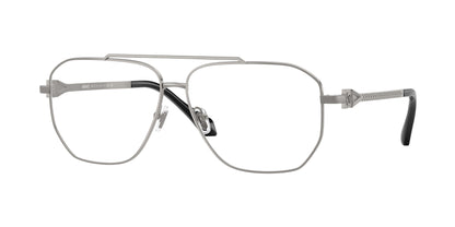 Versace VE1307 Square Eyeglasses  1001-Gunmetal 59-140-12 - Color Map Grey