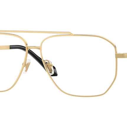 Versace VE1307 Square Eyeglasses  1002-Gold 59-140-12 - Color Map Gold