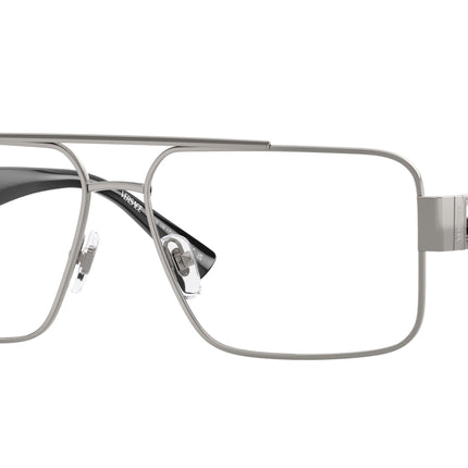 Versace VE1308 Pillow Eyeglasses  1000-Gunmetal 58-145-14 - Color Map Grey
