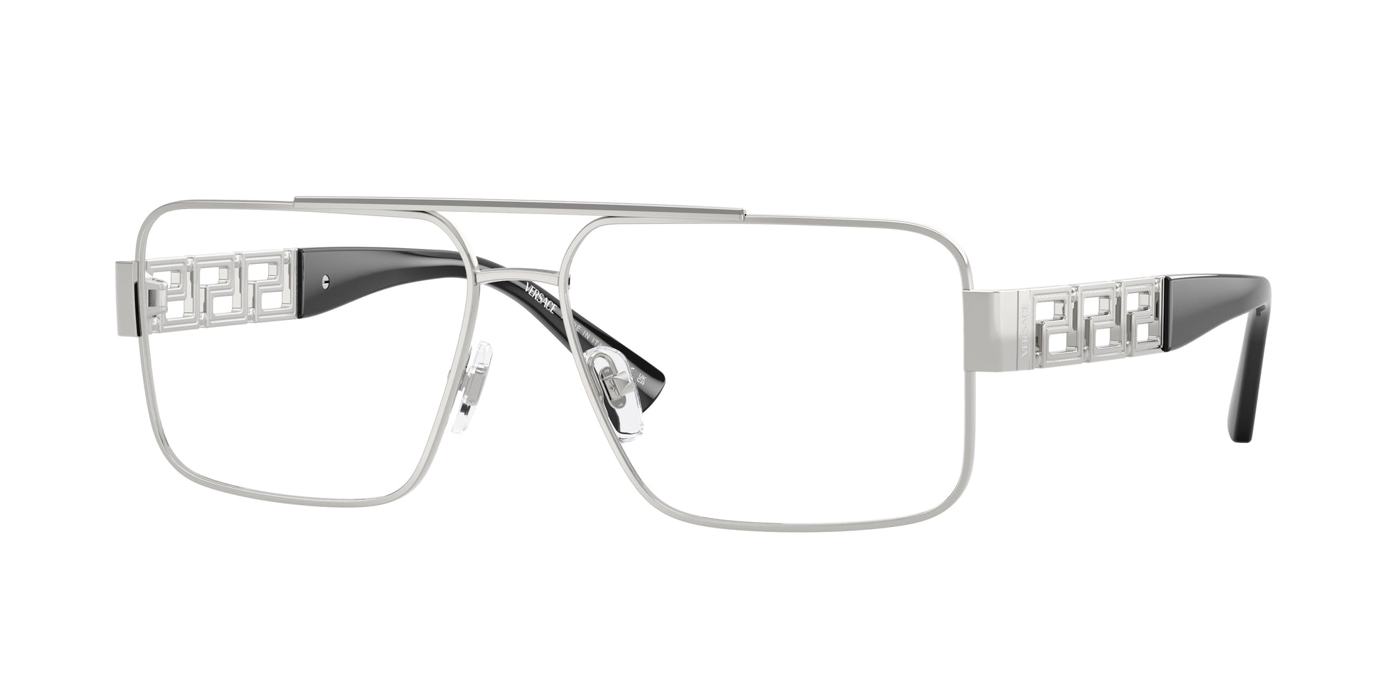Versace VE1308 Pillow Eyeglasses  1001-Silver 58-145-14 - Color Map Silver