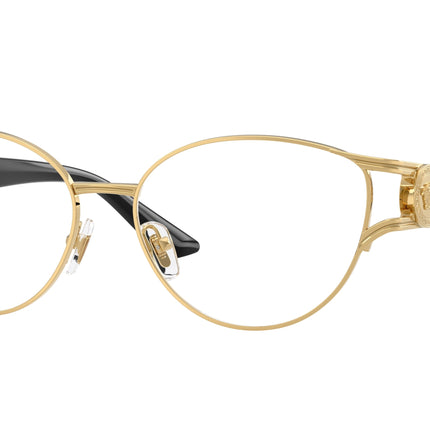 Versace VE1309 Cat Eye Eyeglasses  1002-Gold 54-130-15 - Color Map Gold