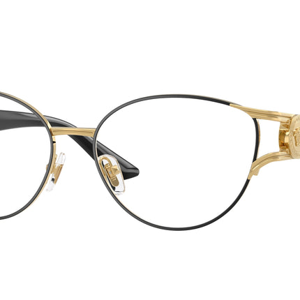 Versace VE1309 Cat Eye Eyeglasses  1436-Matte Black 54-130-15 - Color Map Black