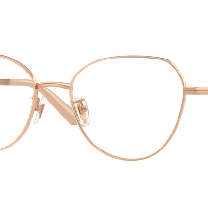 Versace VE1313D Phantos Eyeglasses  1412-Rose Gold 55-145-18 - Color Map Gold
