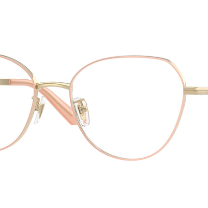 Versace VE1313D Phantos Eyeglasses  1520-Pale Gold 55-145-18 - Color Map Gold