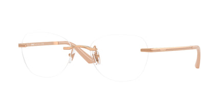 Versace VE1314D Irregular Eyeglasses  1412-Rose Gold 55-145-19 - Color Map Gold