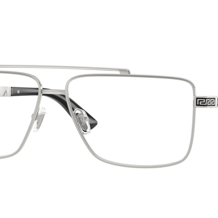 Versace VE1315 Rectangle Eyeglasses  1000-Silver 58-145-13 - Color Map Silver