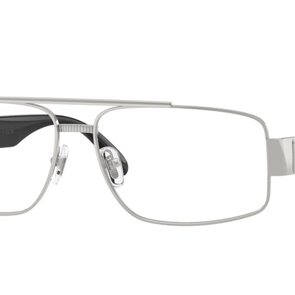 Versace VE1317 Rectangle Eyeglasses  1000-Silver 58-145-14 - Color Map Silver