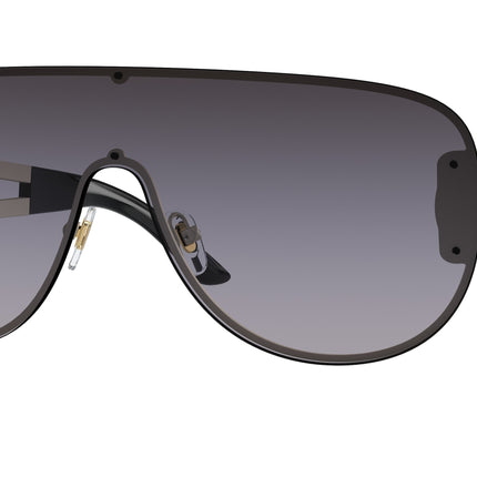Versace VE2166 Pilot Sunglasses  12528G-Pale Gold 41-140-141 - Color Map Gold