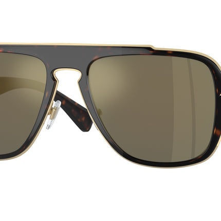 Versace VE2199 Irregular Sunglasses  12524T-Havana 56-145-18 - Color Map Tortoise