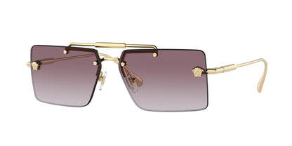 Versace VE2245 Rectangle Sunglasses  10028H-Gold 60-145-13 - Color Map Gold